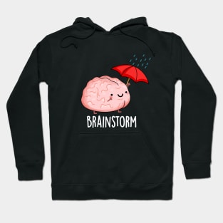 Brain Storm Cute Anatomy Pun Hoodie